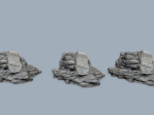 Cliff rocks 3D Model