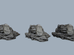 Cliff rocks 3D Model