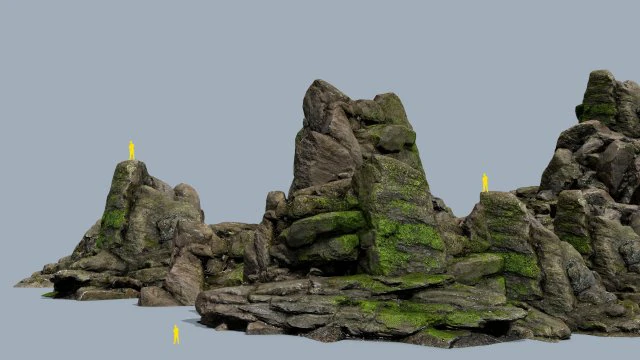 Forest rocks 3D Model .c4d .max .obj .3ds .fbx .stl .blend 