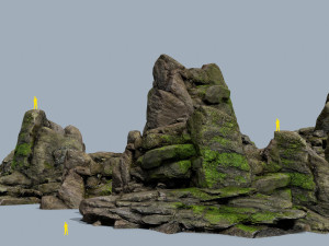 Forest rocks 3D मॉडल