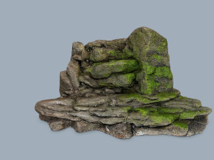 Forest rocks Modelo 3D