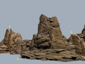 Rocce del deserto Modello 3D