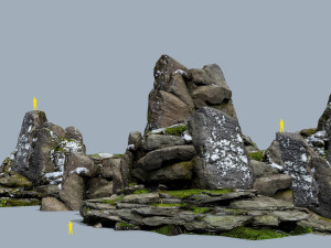Cliff rocks Modello 3D