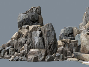 Cliff rocks 3Dモデル
