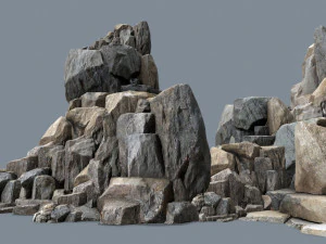 Cliff rocks 3D Model