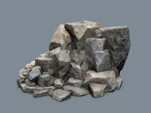 Cliff rocks 3D Model