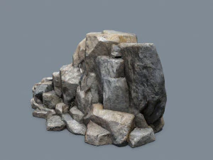 Cliff rocks 3D Model