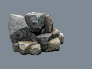 Cliff rocks 3D Model