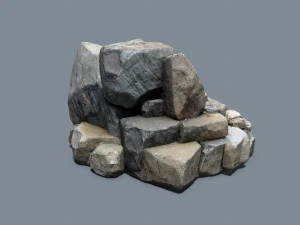 Cliff rocks 3D Model