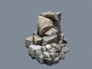 Cliff rocks 3D Model