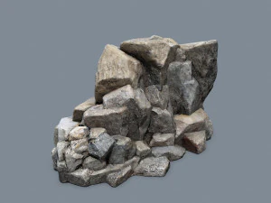Cliff rocks 3D Model