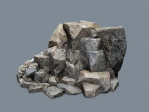 Cliff rocks 3D Model