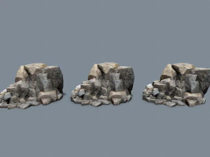 Cliff rocks 3D Model