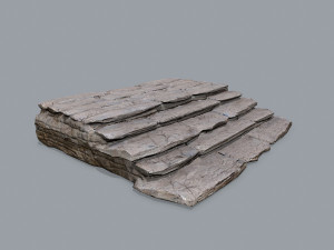 Ruin wall Model 3D