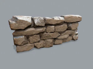 Ruin wall 3D Model