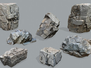 Cliff rocks 3Dモデル