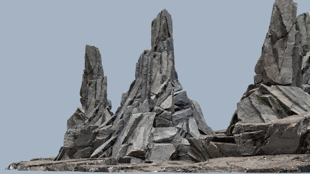 Cliff rocks 3D Model .c4d .max .obj .3ds .fbx .stl .blend 
