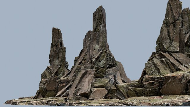 Cliff rocks 3Dモデル .c4d .max .obj .3ds .fbx .stl .blend 