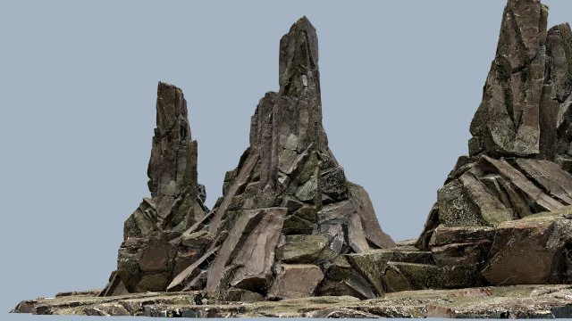 Cliff rocks 3D Model .c4d .max .obj .3ds .fbx .stl .blend 