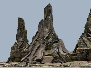 Cliff rocks 3D Model
