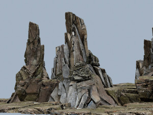 Cliff rocks 3Dモデル