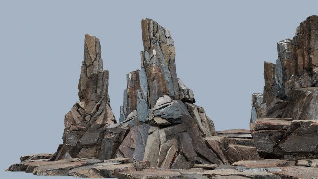 Cliff rocks 3D मॉडल .c4d .max .obj .3ds .fbx .stl .blend 