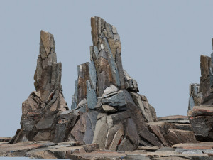 Cliff rocks 3D Model