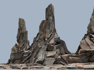 Cliff rocks 3D Model