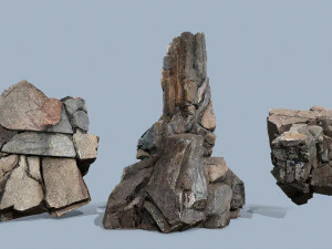 Cliff rocks 3D Model