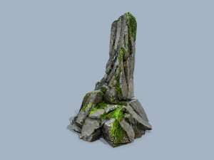 Mossy rocks 3D 模型