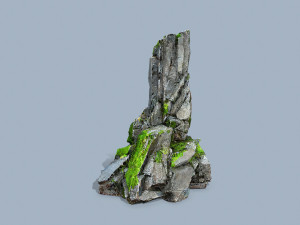 Mossy rocks 3D 模型