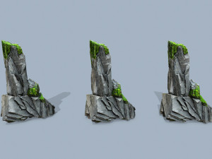 Mossy rocks 3D 模型