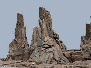 Desert rocks 3D Model