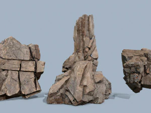 Desert rocks 3D Model