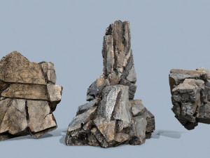 Cliff rocks 3D मॉडल