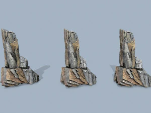 Cliff rocks 3D Model