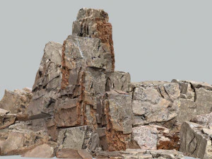 &Auml;gyptische W&uuml;stenfelsen 3D Modell