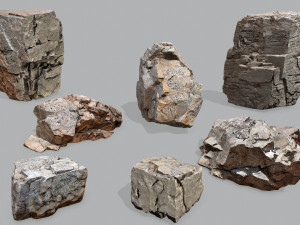 Egyptian desert rocks Modelo 3D