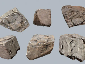 Egyptian desert rocks 3D Model