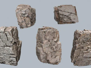 Egyptian desert rocks 3D Model