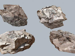 Egyptian desert rocks 3D Model