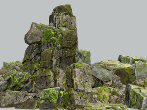 Mossy rocks 3D 模型