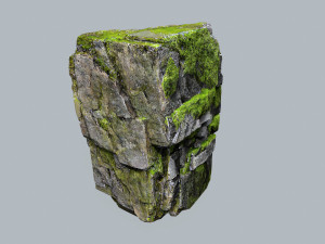 Mossy rocks 3Dモデル