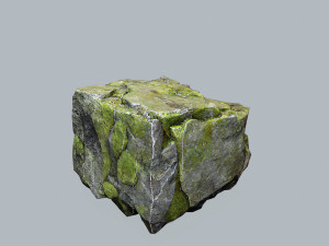 Mossy rocks 3Dモデル
