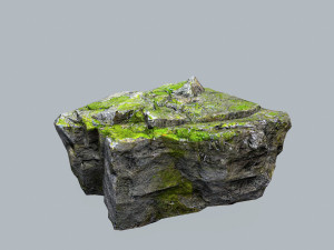 Mossy rocks 3Dモデル
