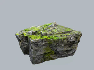 Mossy rocks 3D Model