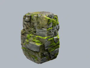 Mossy rocks 3D Model