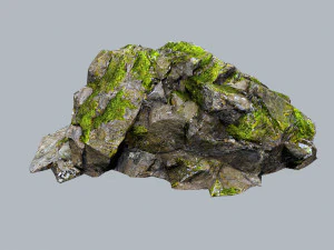 Mossy rocks 3D Model