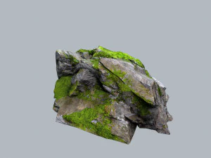 Mossy rocks 3D Model
