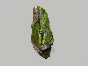 Mossy rocks 3D Model